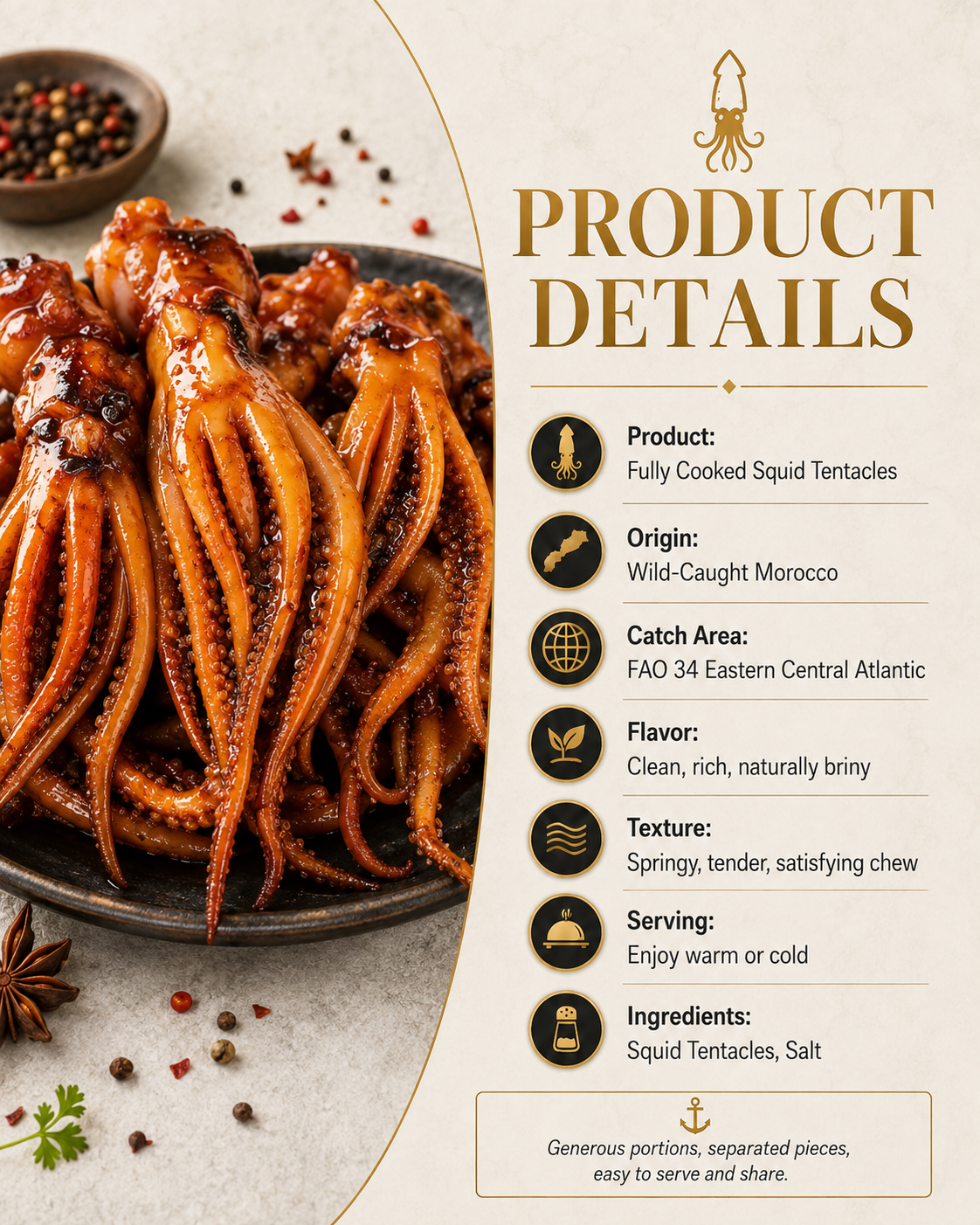 🦑BBQ Roasted Whole Squid Snack – Ready to Eat, Individually Wrapped-Yana