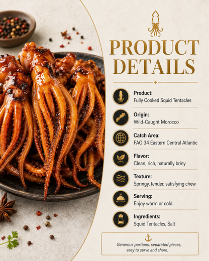 🦑BBQ Roasted Whole Squid Snack – Ready to Eat, Individually Wrapped-Yana