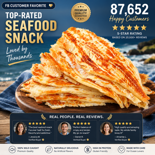 🌊 Pristine Alaska Waters to Your Doorstep: Pure Wild Cod Jerky 🐟-TY