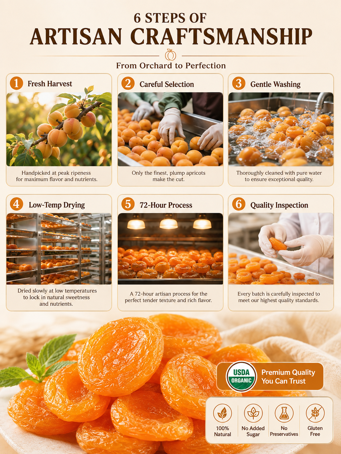 California Specialty Dried Apricots-Yana