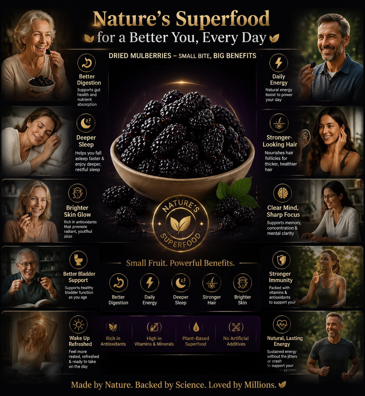 High-Altitude "King of Anthocyanins" Mulberries 🏔️✨-TOP1